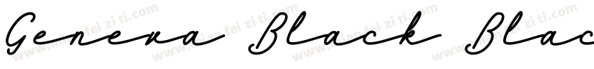 Geneva Black Black字体转换